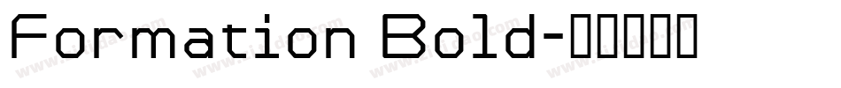 Formation Bold字体转换